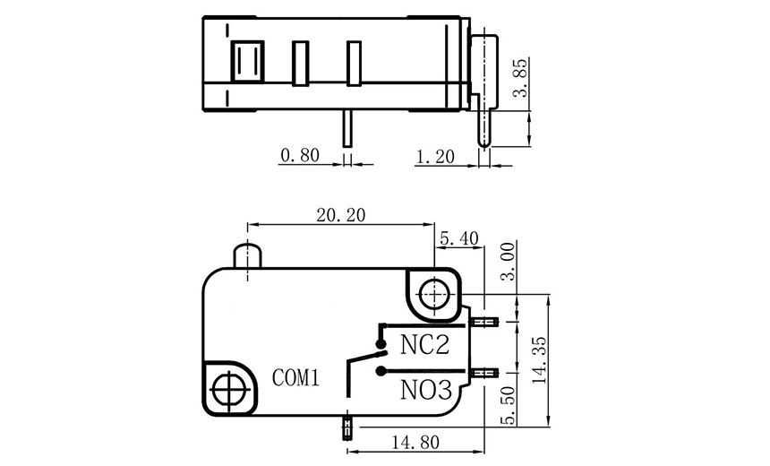 dishwasher micro switch