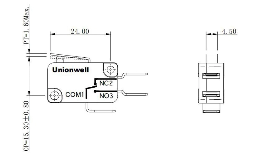 basic micro switch 25t125 custom lever 04