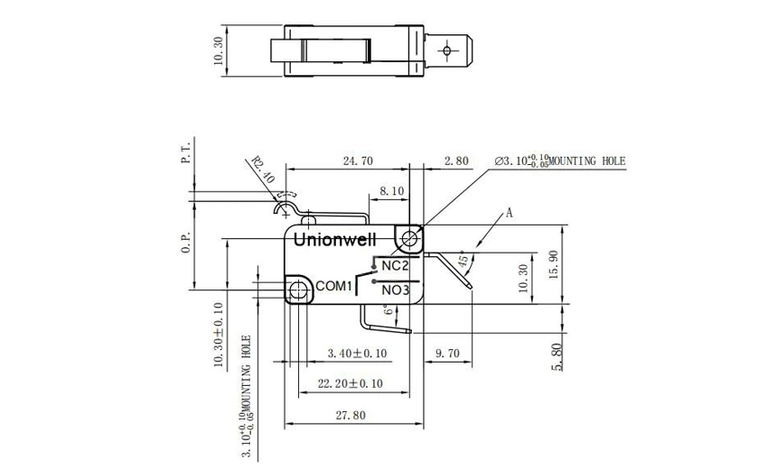 basic micro switch custom nc com terminals 04