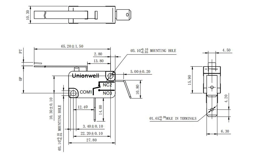 basic micro switches spst nc 03