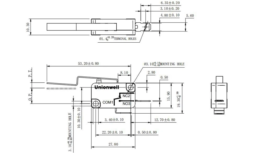 basic micro switch customized lever 04