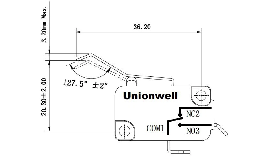 basic micro switch 240 lever 04