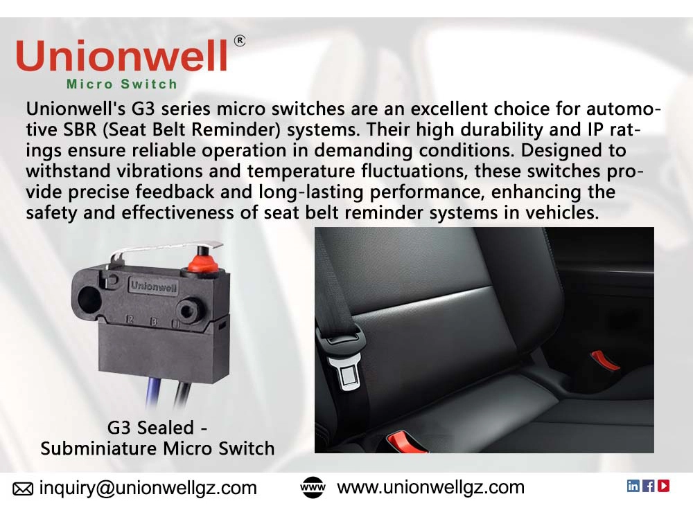 Unionwell's G3 Micro Switches for Use in SBR System